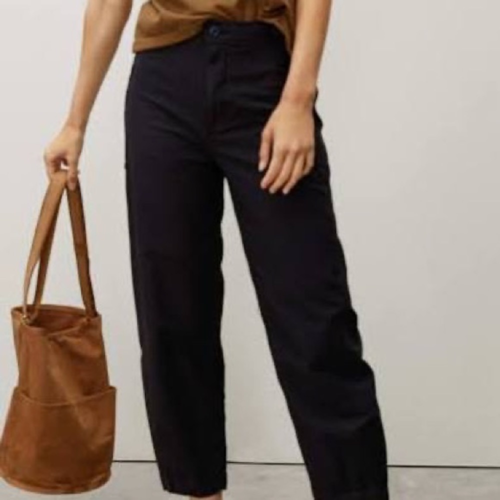 Black Everlane Barrel Utility Pants Size 8